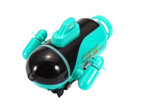 Mini Barcos Deportivos de Control Remoto de Radio de Juguete Submarino Rc Amini Verde