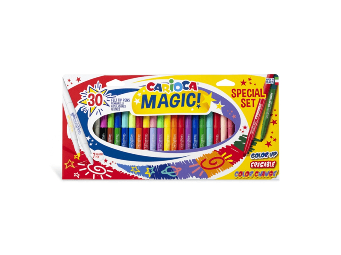 Caja Set 30 Rotuladores Magicos Magic Markers Carioca 43183