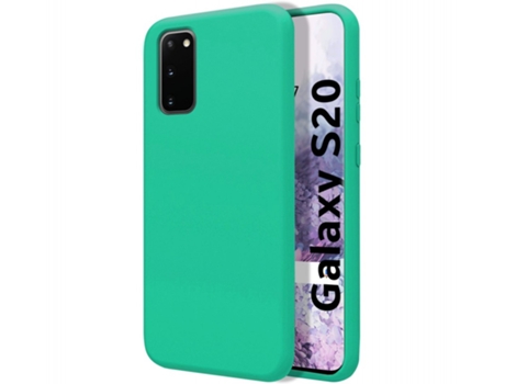 Carcasa Samsung Galaxy S20 TUMUNDOSMARTPHONE Silicona Líquida Verde