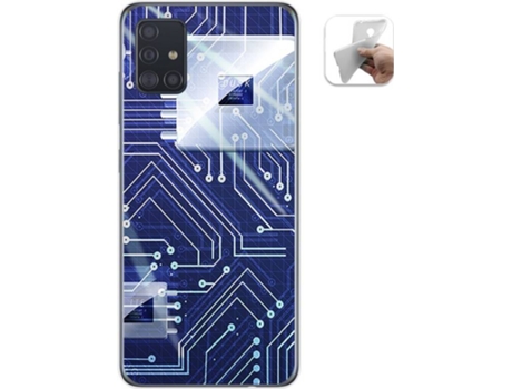 Carcasa Samsung Galaxy A51 TUMUNDOSMARTPHONE Circuito Multicolor