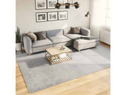 Alfombra De Pelo Corto Suave Lavable Huarte Gris 240x340 Cm