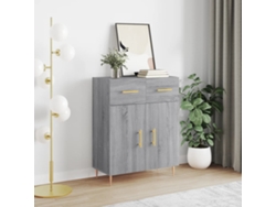 Aparador De Madera De Ingeniería Gris Sonoma 69,5x34x90 Cm