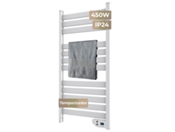 Toallero eléctrico Evvo C500 blanco, 450 W, cubre hasta 8 m², eficiente y silencioso, protección contra sobrecalentamiento.