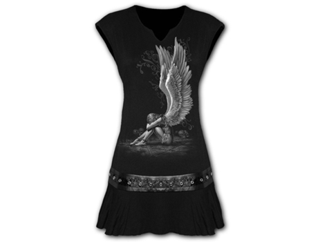 Vestido Enslaved Angel SPIRAL (XL - Viscosa - Negro)