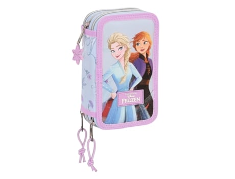 Plumier Triple Frozen Believe 12.5 x 19.5 x 5.5 cm Lila (36 Piezas)