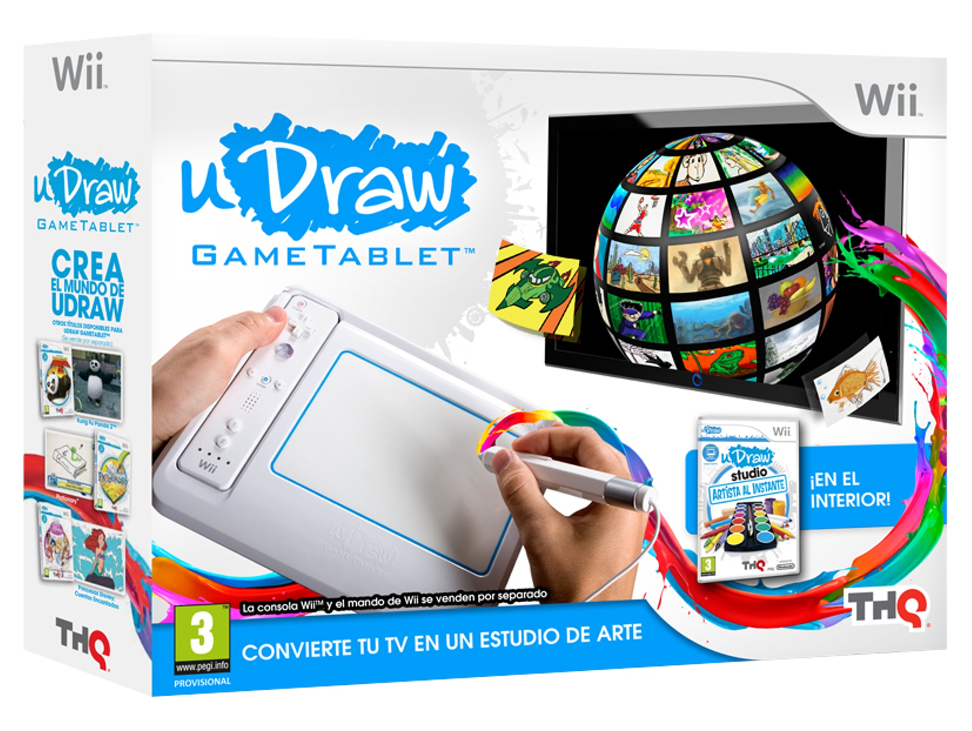 Juego Wii-U Draw Tablet + Studio Artista Ins
