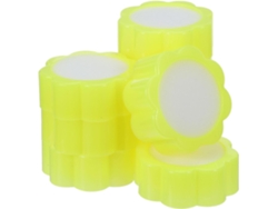 Juego De 24 Esponjas Amarillas Para Dedos Con Forma De Flor, De 6,8 Cm, Para Contar Dinero.