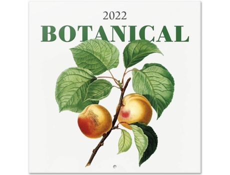 Calendario Botanical 2022 pared originales │ mensual producto con licencia oficial erik editores 30x30