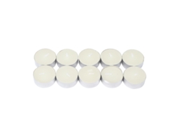 10 Velas Tealight Sin Humo Decorativas Blancas Para Boda Y Fiesta