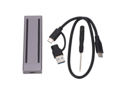Carcaça Externa Ssd M.2 Nvme Pcie Usb3.1 Gen2 10gbps Alumínio Rgb Para Linux (sem Hd)