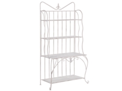 Estantería BELIANI Pavona de Hierro Beige 94x50x170