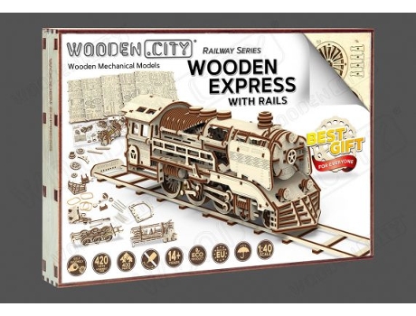 Puzzle WOODEN.CITY Wooden Express Puzle 3D 384 pieza(s) Vehículos