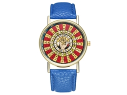 Reloj De Pulsera Para Pareja Zhoulianfa Con Correa De Pu, Esfera Redonda, Cuarzo Y Cristal De Zafiro.