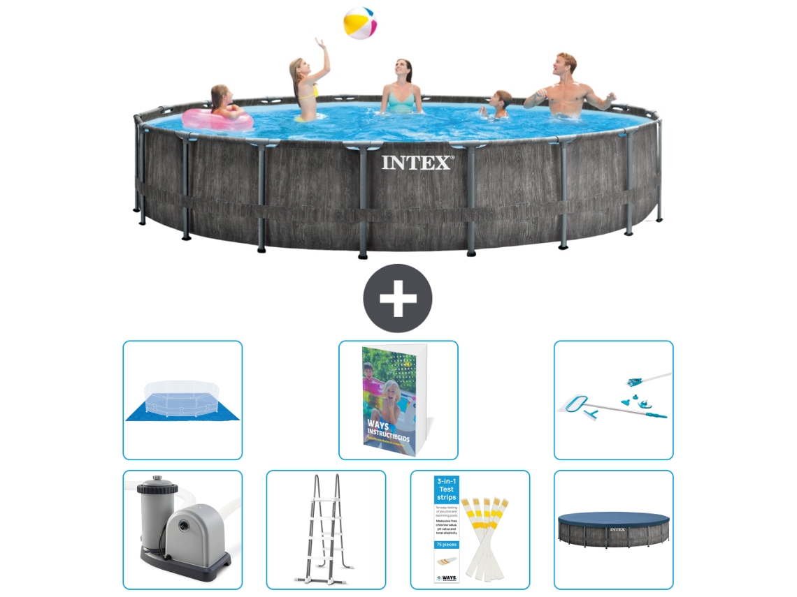 Intex Piscina Prism Frame Redonda - 549x122 Cm - 8-peças S573