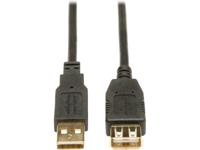 Cable USB TRIPP LITE (USB - USB - 90 cm - Negro)