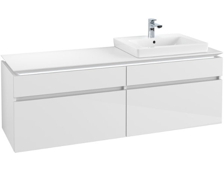 Villeroy &amp Boch Legato Vanity unit B675 1600x550x500mm lavabo a la derecha iluminación LED