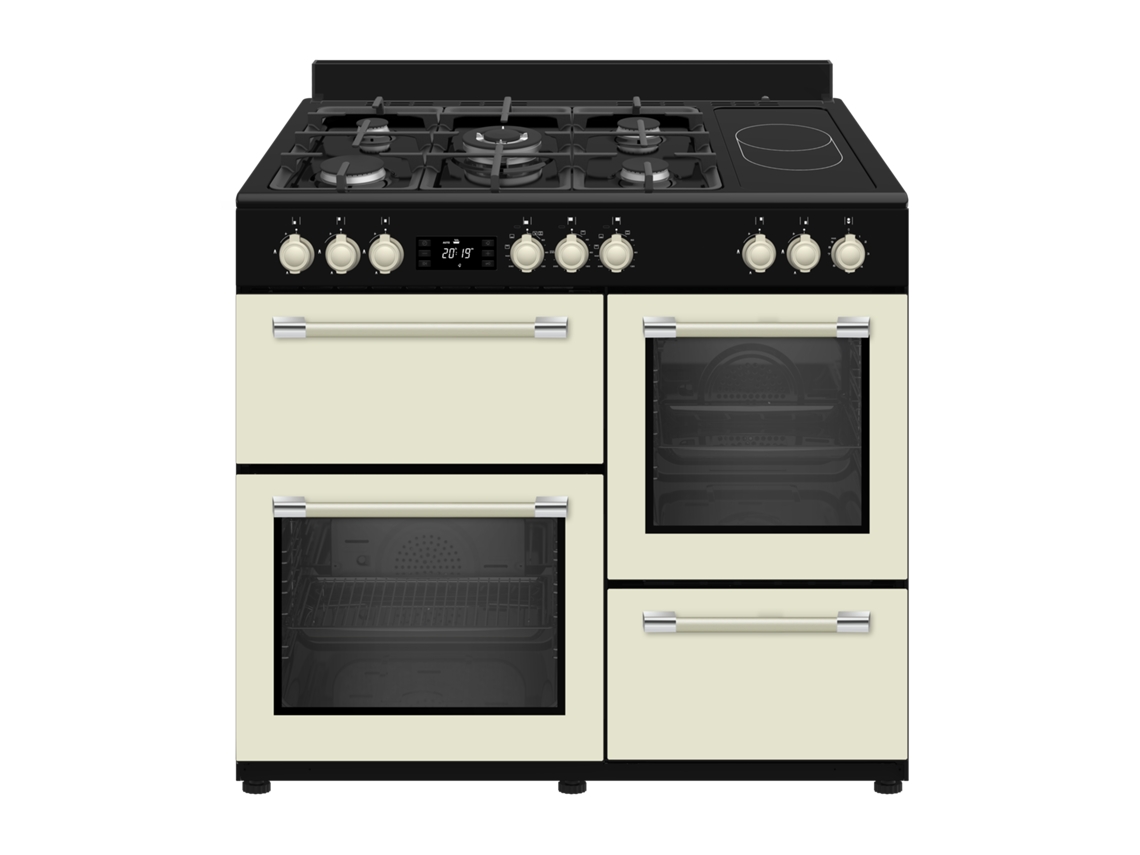 Estufa de gas Solthermic® VTC Crema Range Cooker 100 Brand Professional 3 Hornos eléctricos