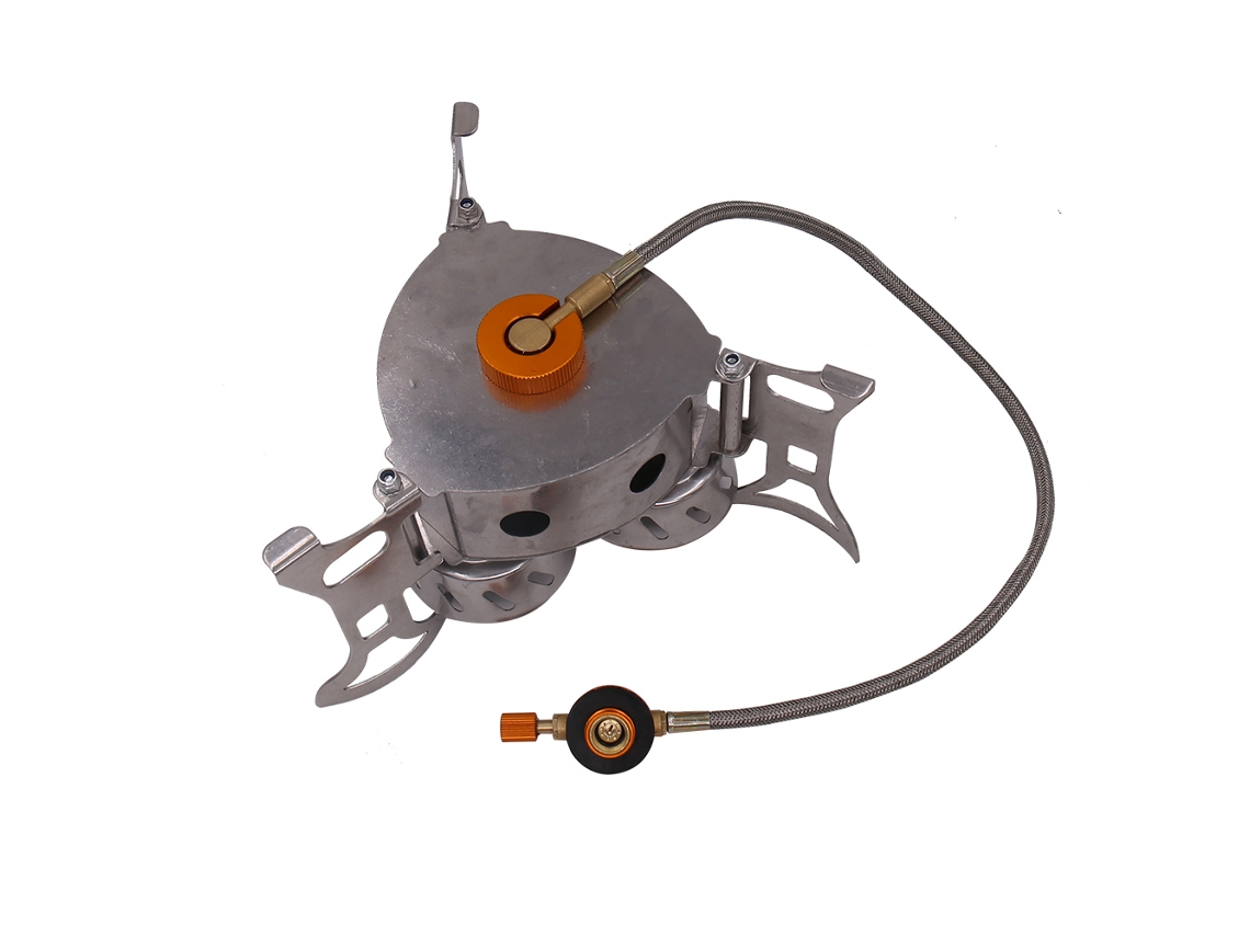 Estufa De Camping De Alta Potencia De 11000 W, Resistente Al Fuego Y Al Viento, Ideal Para Picnics Familiares Al Aire Libre.