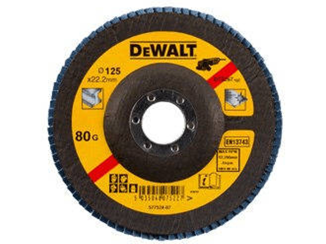 DEWALT DT3267-QZ - Disco de láminas Ø125mm, grano 80 - Cóncavo