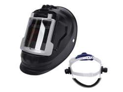 Capacete De Solda Com Tela De Visão Grande 100x59.5mm Cor Verdadeira Capuz Flip Protetor Facial Elétrico