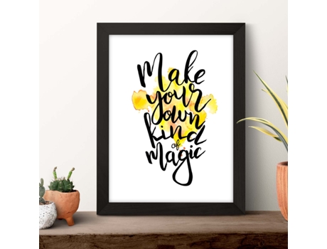 Póster NACNIC con Mensajes Felices Coloridos. 'Haz Tu Propia Magia'