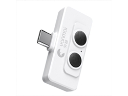 Micrófono dual R6 para vlogs, reducción de ruido con IA, ideal para celulares, ideal para grabaciones en vivo. Nostalgia88