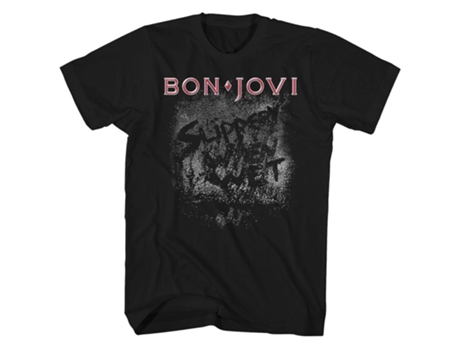 Camiseta ROCKINSTONE Bon Jovi más resbaladiza cuando está mojada Camiseta ROCKINSTONE Bon Jovi (M)