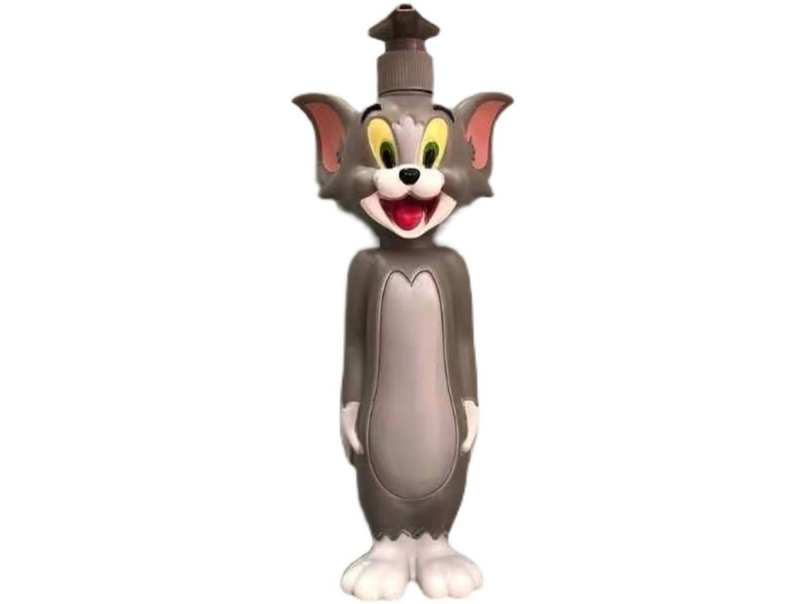 Juguete Animado De Botella Vacía, Gato Gris, Antiestrés, Adorno Versátil Para El Hogar.