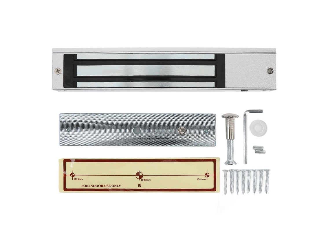 Cerradura Electromagnética De 12 V Y 600 Lb, Modo Nc, Aleación De Aluminio, Sistema De Control De Acceso Para Una Sola Puerta.