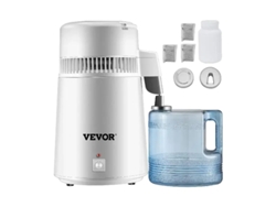 Destilador de agua Vevor, capacidad de 4 L, potencia de 750 W, construcción de acero inoxidable OEM