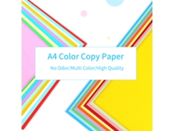 Papel de Cópia Colorido A4 100 Folhas 70gsm para Impressão e Artesanato 210x297mm | S/MARCA