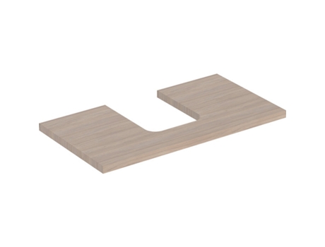 Placa de lavabo GEBERIT ONE recortable en el centro para lavabo de encimera en forma de cuenco 75x3x47cm 505.272.00.