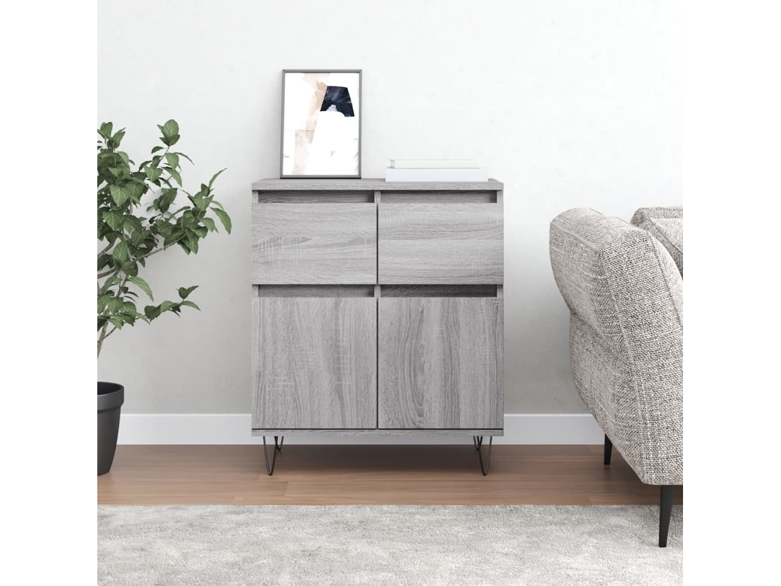 Lovely Home Aparador 60X35X70 Cm Derivados de Madera Gris Sonoma