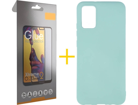 Kit Funda + Protector de Pantalla Samsung A02s SKYHE Cristal Templado 3259 Verde