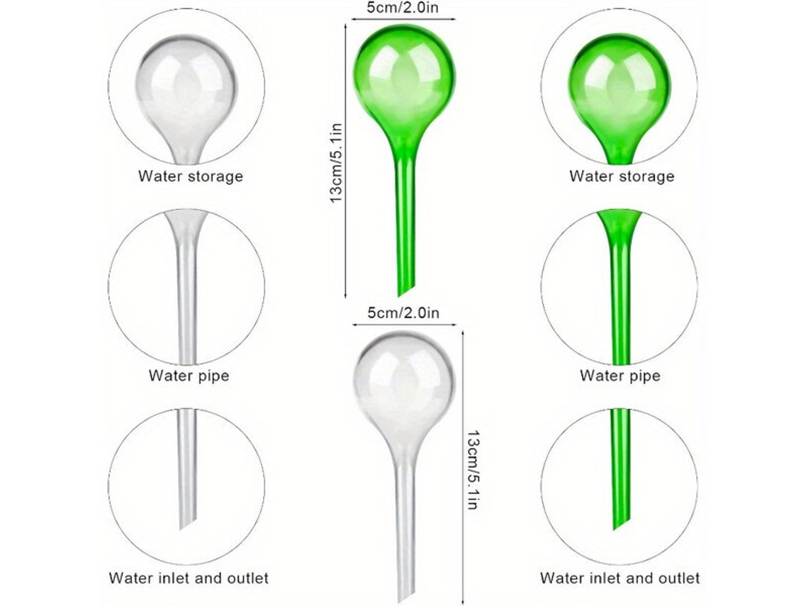 Bolas de riego automático para plantas Pickifypunnyb Slo Slowmoose de 6 piezas