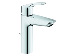 Mezclador Monomando De Lavabo Grohe Eurosmart, Tamaño M, Proyección 121mm, Desagüe Automático, 23322003, Color Cromado