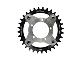 Kit adaptador de plato para bicicleta eléctrica, 104BCD 32 dientes, compatible con motores centrales BBS01 y BBS02