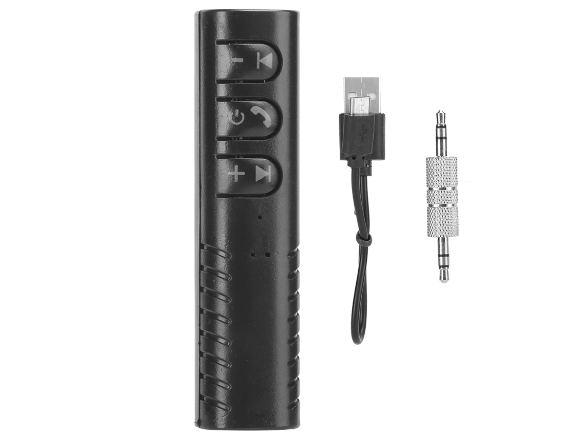 Adaptador Aux 3.5mm Receptor Bluetooth V5.0 Sem Fio Para Alto-falante Plug And Play
