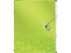 Carpeta de Organización LEITZ WOW 12 separadores Verde (A4 - Capacidad: 200 hojas)