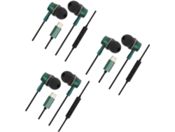 Auriculares Intrauditivos De 3 Piezas: Cancelación De Ruido Y Audio Estéreo. Diseño Cómodo Para Teléfonos.