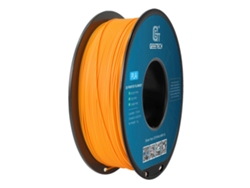 Filamento de PLA, material biodegradable de alta resistencia, color naranja.