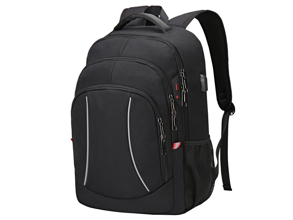 2026-mochila Para Laptop 15.6 Pulgadas Con Espacio Amplio Impermeable Para Uso Diario Y Trabajo - Negro