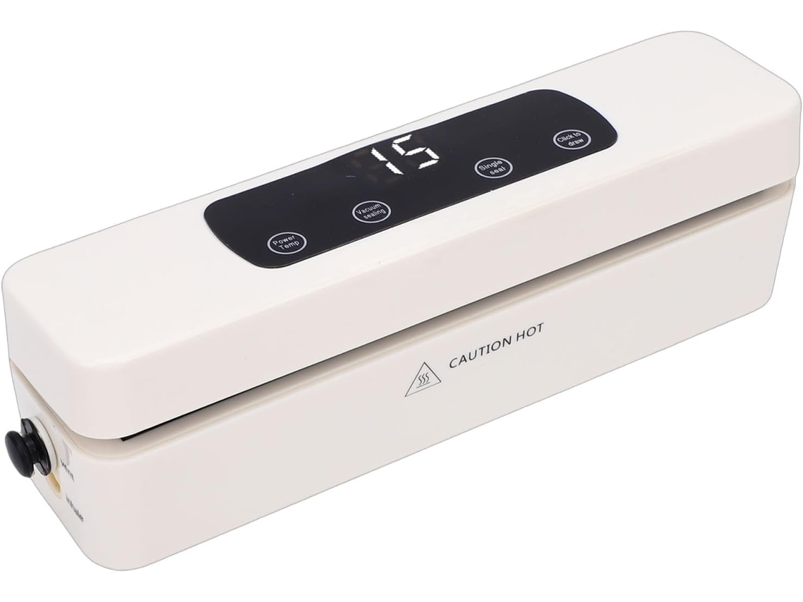 Selladora Automática de Alimentos, Compacta y con Pantalla LCD, con Potente Succión para Carnes y Frutas - Gokoco