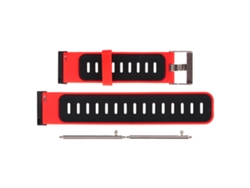 Correa De Silicona Con Hebilla Metálica De Liberación Rápida Para Reloj Spartan Hr Baro Rojo Negro