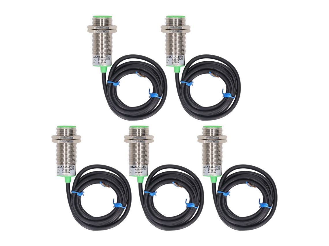 Yncm2026-5 Piezas Sensor De Proximidad Switch 2 Cableado Normalmente Abierto 90-250vac Para Detección De Distancia
