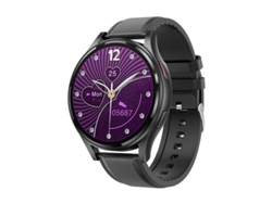 Smartwatch GW60 Medición de glucosa en sangre no invasiva, cuero negro GODTVAGT