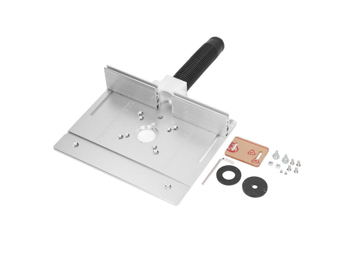 Kit Elevador Roteador Placa De Inserção Mesa Roteador Rotação 180° Alumínio Ferramentas Carpintaria