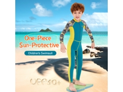 Traje De Banho Infantil Monopiece Com Proteção Solar Rápido Secagem Anti-usura E Anti-risco Para Surf E Atividades Aquáticas
