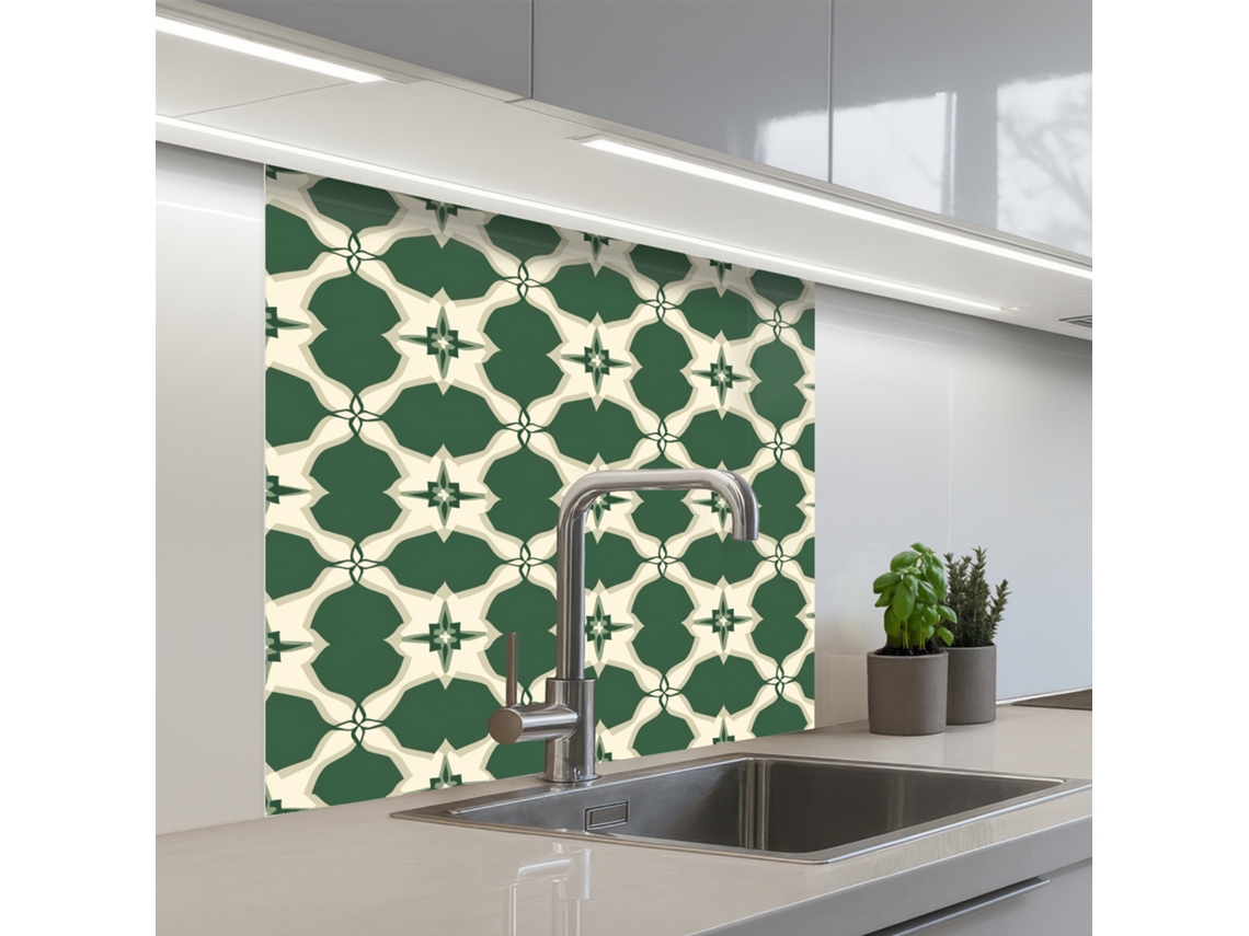 Salpicaderos De Cocina Azulejos - Classic - Verde 80x80 Cm