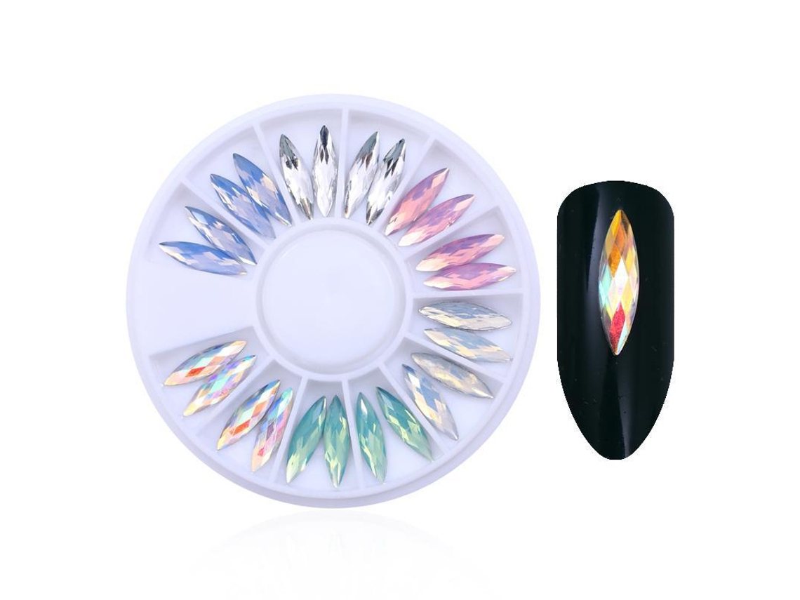 Accesorios para uñas decoradas con diamantes de imitación, cristales y apliques de diamantes de imitación. MDUG